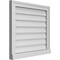 Ekena Millwork Vertical Surface Mount PVC Gable Vent w/ 2"W x 2"H , Brickmould Sill Frame, 24"W x 22"H GVPVE24X2203SN - alternate 4